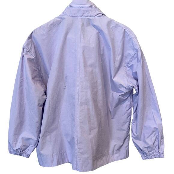 EILEEN FISHER Stand Collar Organic Cotton Blend Jacket Size Large - Picture 6 of 13